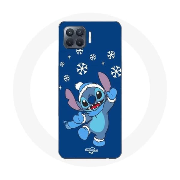 Coque - Oppo - A93 - Pehmeä - Lumi joulua varten - Sininen Blå