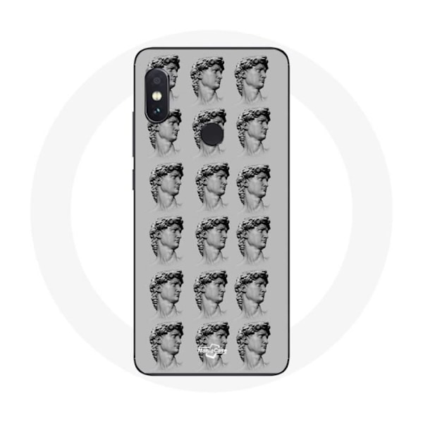 Coque för Xiaomi Redmi Note 5 Pro Statue grå bakgrund