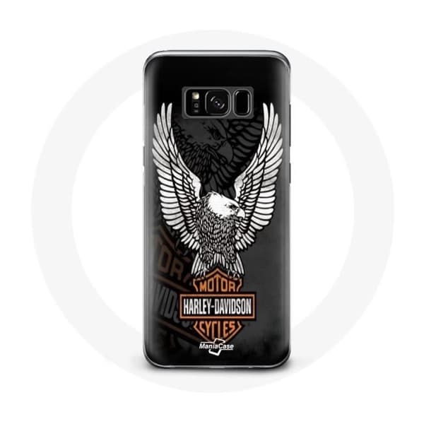 Samsung Galaxy S8 plus Harley Davidson kotelo, jossa on kotka logo