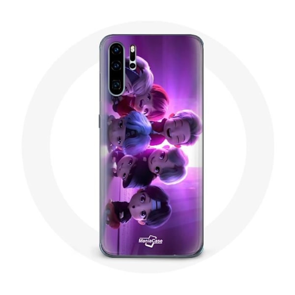 Coque för Huawei P30 BTS TinyTAN Animation Affisch RM Jin Suga J-Hope Jimin V Och Jungkook Mic Drop