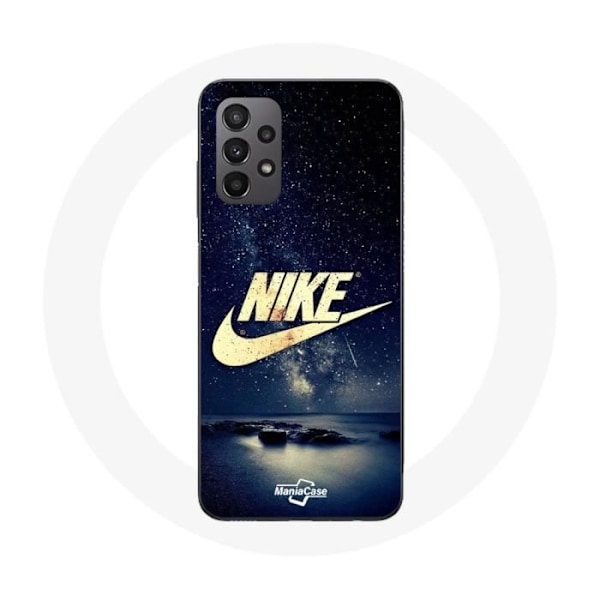 Coque för Samsung Galaxy A23 4G Nike-logotyp Guld Stjärnklar Natt - Maniacase