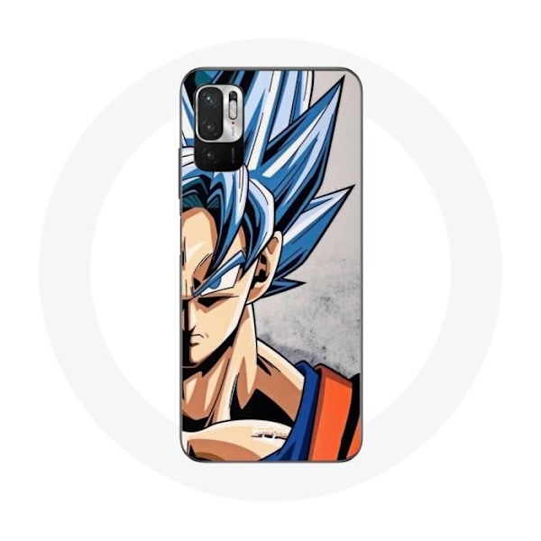 Kåpa - Xiaomi - Redmi Note 10 5G - Anime Dragon Ball Goku - Mjuk - Blå Blå