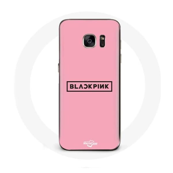 Cover til Samsung Galaxy S6 Blackpink K-pop Gruppe Logo Pink Baggrund