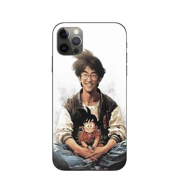 Coque Maniacase til Iphone 14 Pro Max Akira Toriyama Goku barn