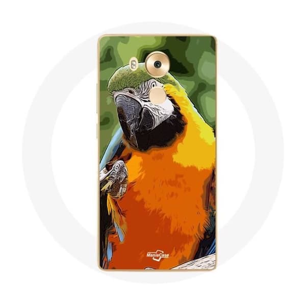 Cover til Huawei Mate 8 Aras Papegøje Orange grøn