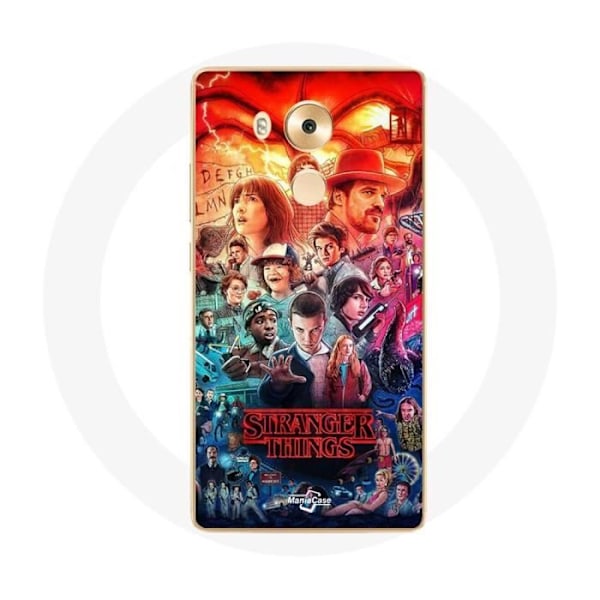 Coque för Huawei Mate 8 Stranger Things Teaser Säsong 4 Affisch Karaktärer Konst