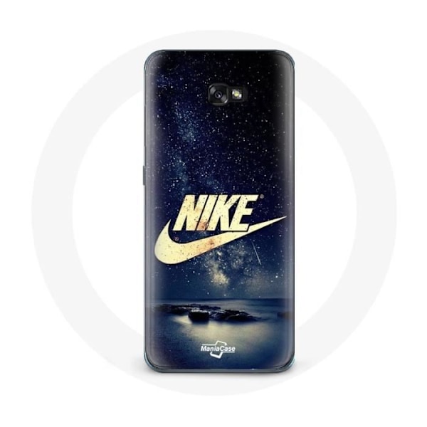 Coque - Maniacase - Samsung Galaxy A5 2017 - Nike-logotyp - Svart - Mjuk Svart guld