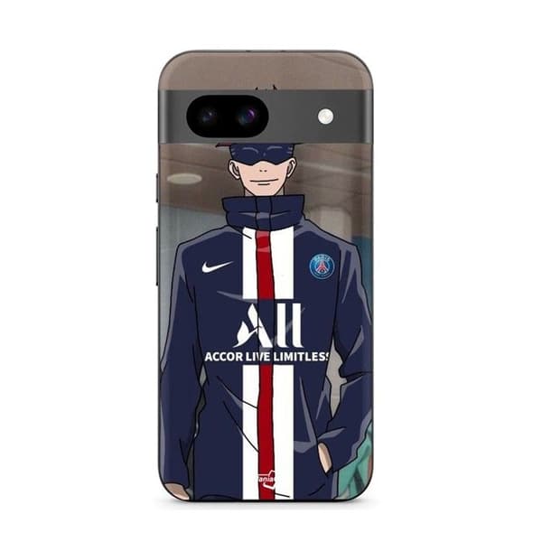 Kuori Google Pixel 8a Paris Saint Germain anime svart