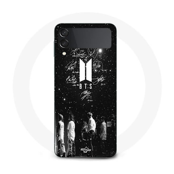 Coque Samsung Galaxy Z Flip4 BTS-signatur nattstjärna