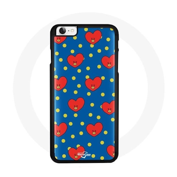 Coque för Iphone 5 BTS Bangtan Boys BT21 TATA med V Blå Bakgrund