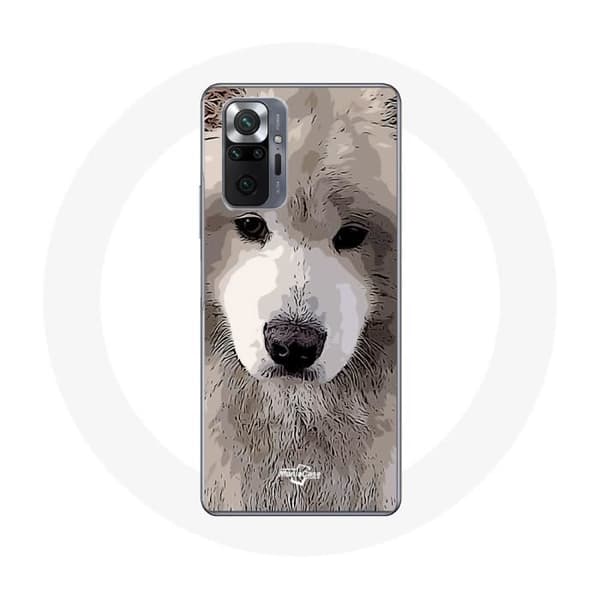 Coque - Xiaomi - Redmi Note 10 Pro - Silikon - Mjuk - Samojedhund Grå Grå