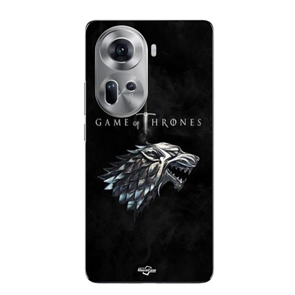 Coque För Oppo Reno 11 5g Game Of Thrones House Stark Maniacase Svart