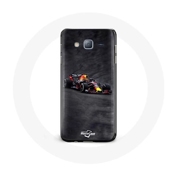 Skydd för Samsung Galaxy J7 2016 Formel 1 Max Verstappen F1 svart röd och gul
