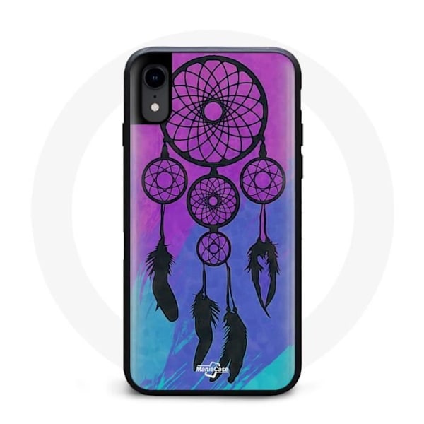 Coque iPhone XR dreamcatcher lila rosa
