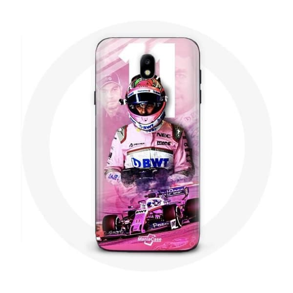 Coque - Formula 1 - Galaxy J3 2017 - Sergio Pérez - Pehmeä - Vaaleanpunainen Rosa