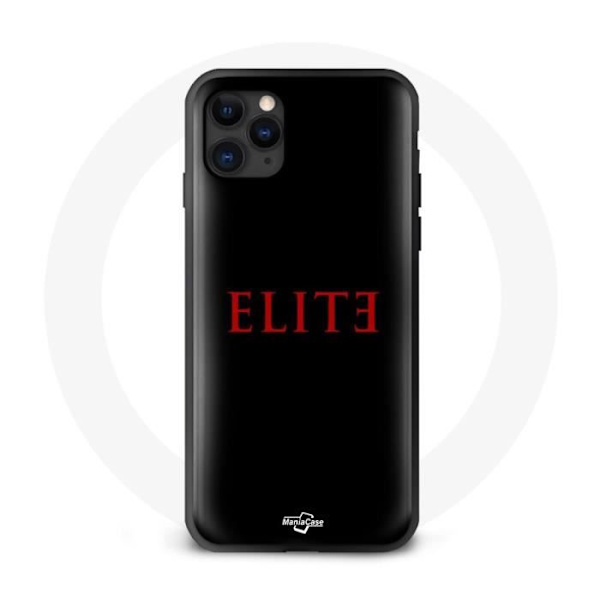 iPhone 11 Pro Max Elite Cover Sæson 5 Rød Logo Sort Baggrund