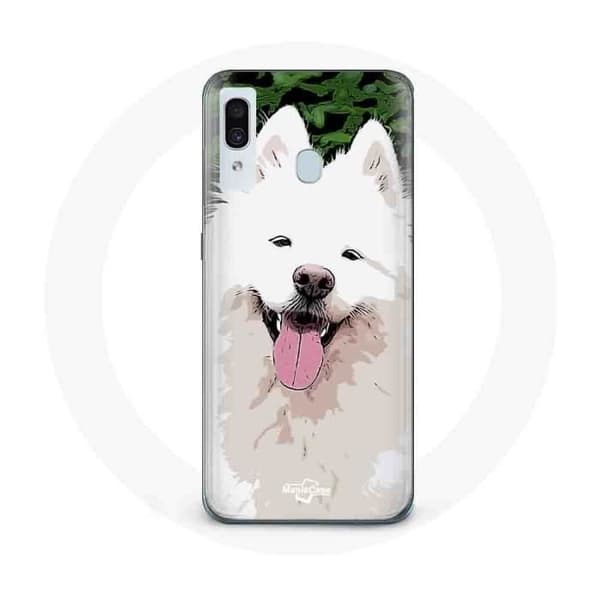 Coque för Samsung Galaxy A40 Samoyed Vit Hunderas