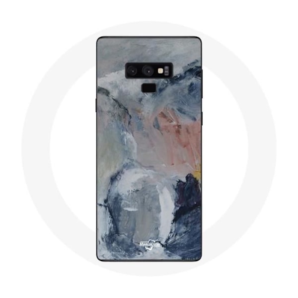 Skydd för Samsung Galaxy Note 9 med grå abstrakt textur.