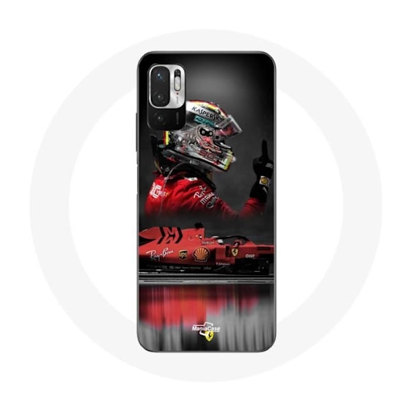 Skal för Xiaomi Redmi Note 10 5G Formule 1 Sebastian Vettel Formel 1-förare Röd