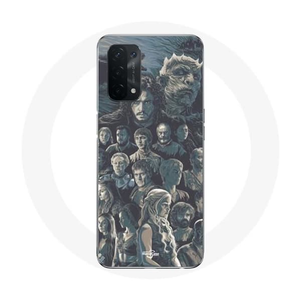 Coque - Game of Thrones - Oppo A54 5G - Blød - Karakterplakat - Grå Grå