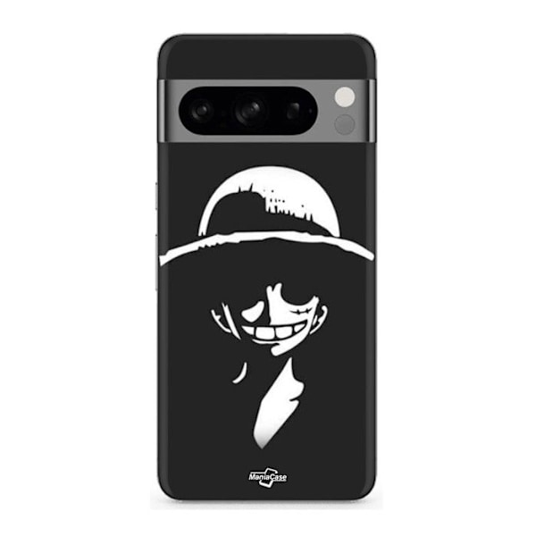 Coque - MANIACASE - Google Pixel 8a Pro - Sömlig - Svart - Mönster av Monkey D. Luffy Svart