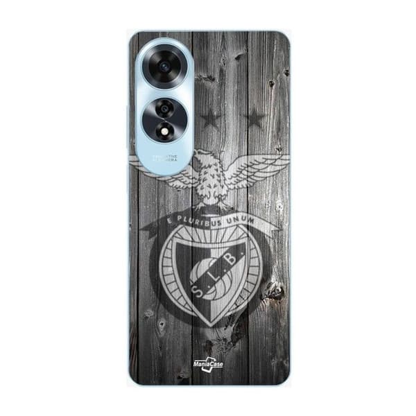 Cover til Oppo A60 SLB BENFICA GRÅ BAGGRUND svart