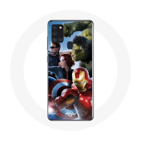 Coque - Avengers - Galaxy A21S - Blød - Stødbeskyttelse - Hvid