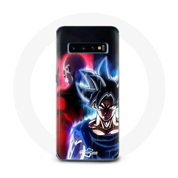 Skyddsfodral för Samsung Galaxy S10 Plus Anime Dragon Ball Goku och Jiren