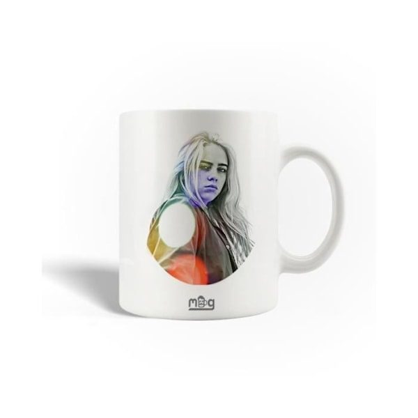 Mugg i keramik Billie Eilish fanart