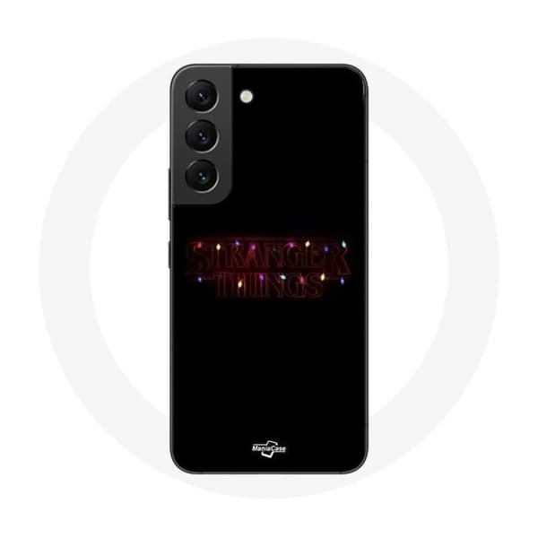 Coque - MANIACASE - Samsung Galaxy S21 FE - Blød - Sort - Stranger Things Glædelig Jul