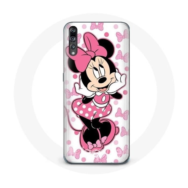 Skyddshölje - Minnie Mouse - Huawei P20 - Mjuk - Söt - Rosa Rosa