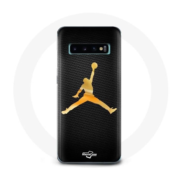 Coque för Samsung Galaxy s10 edge Air michael jordan logotyp gul