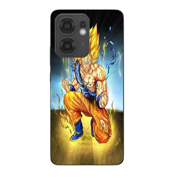 Coque Maniacase För Oppo Reno 13F goku knä på marken Svart
