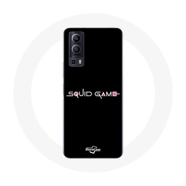 Coque - Vivo - Y72 - Blød - Sort - Squid Game logo Svart