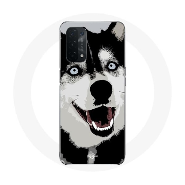 Coque för Oppo A74 Husky från Sibirien Blå Ögon