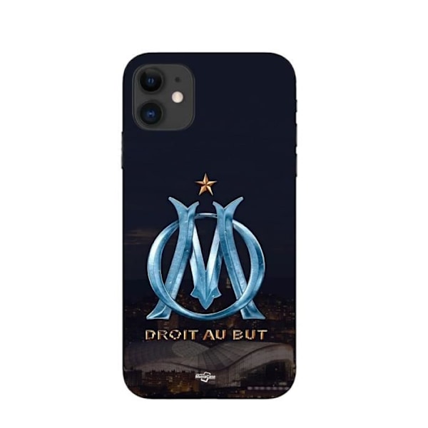 Coque - Maniacase - Iphone 12 - OM-logotyp i blått och guld - Mjuk - Daglig skydd Blå, guld