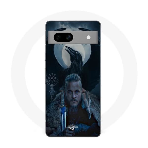 Coque Maniacase Google Pixel 7a Vikings Ragnar Lothbrok korppi