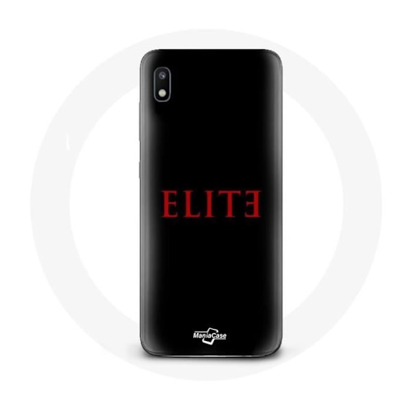 Coque - Samsung - Galaxy A10 Elite - Souple - Röd Logotyp - Syntetiskt Skydd röd svart