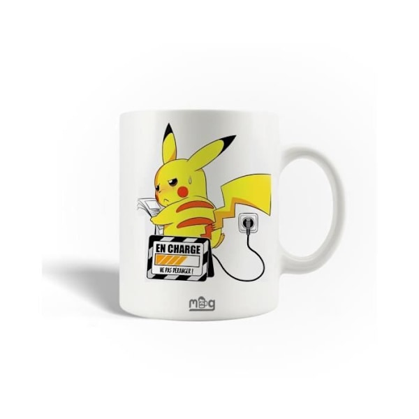 Mugg i keramik Pokémon Pikachu Laddar, stör inte