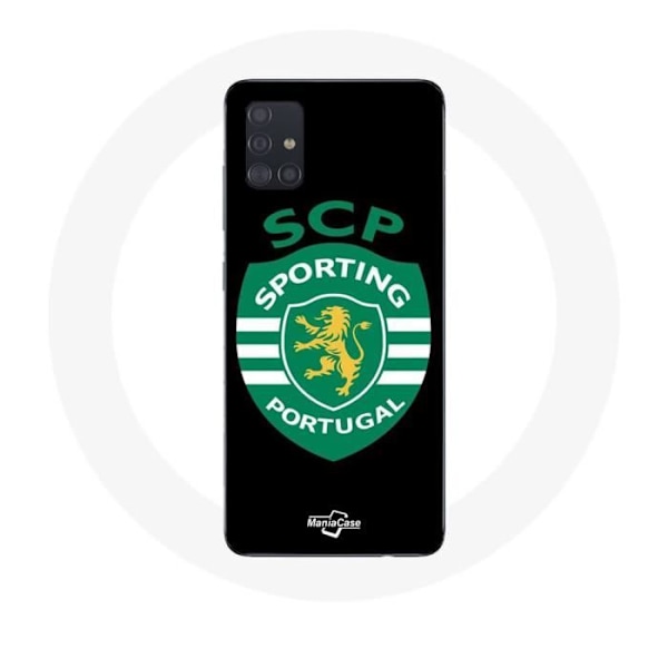 Coque - Maniacase - Samsung Galaxy A51 - Svart - Mjuk - Sporting Portugal Svart