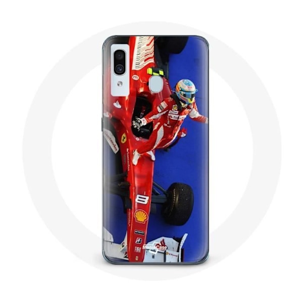 Skydd för Samsung Galaxy A20e Formel 1 Fernando Alonso F1-förare Röd