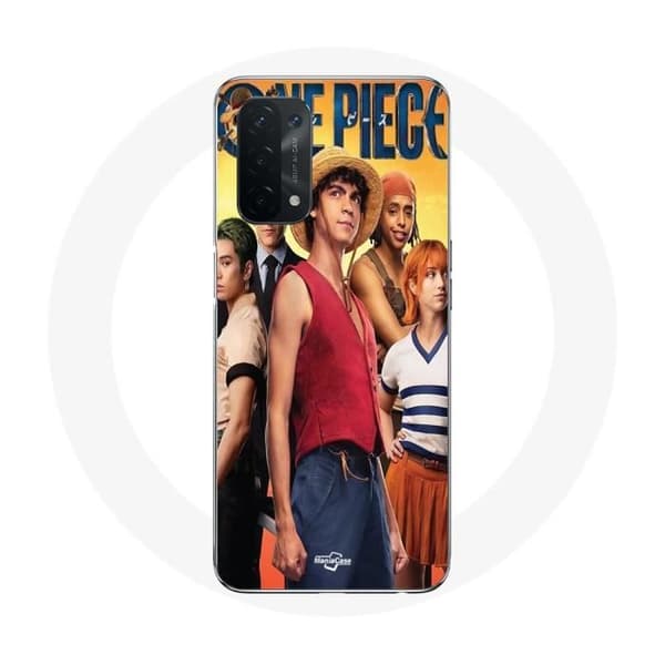 Coque - Maniacase - Oppo A54 5G - Anime One Piece Luffy - Blød - Sort