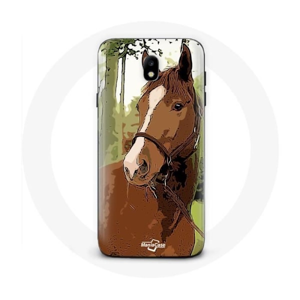 Skydd för Samsung Galaxy J5 2017 Quarter Horse Brun Hästras