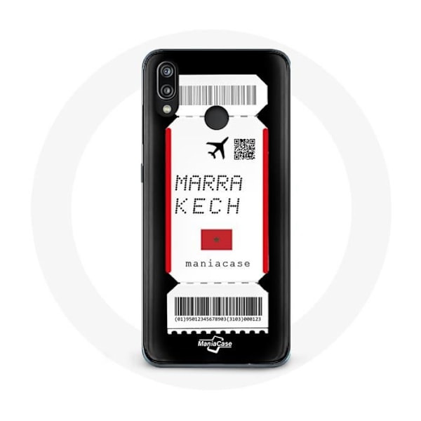 Coque - Huawei - P20 Lite - Flygbiljett Marrakech Marocko - Mjuk - Syntetiskt skydd