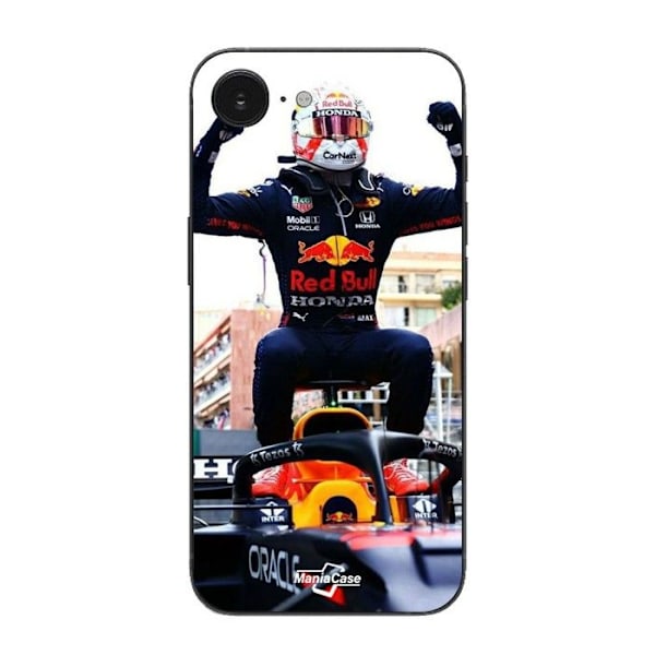 Coque Maniacase För Iphone 16E max verstappen formel 1 Svart