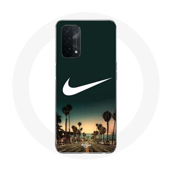 Coque för Oppo A74 Nike-logotyp palmträd Miami