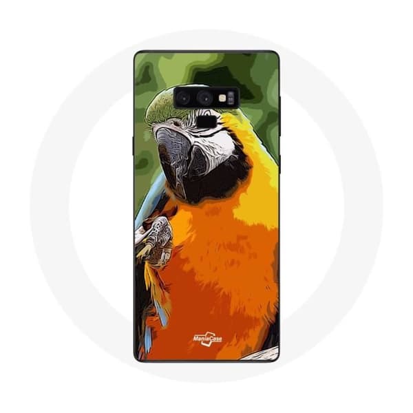 Cover til Samsung Galaxy Note 9 Aras Papegøje Orange Grøn