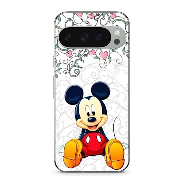 Coque - MANIACASE - Google Pixel 9 Pro - Mickey Mouse - Mjuk - Svart Svart