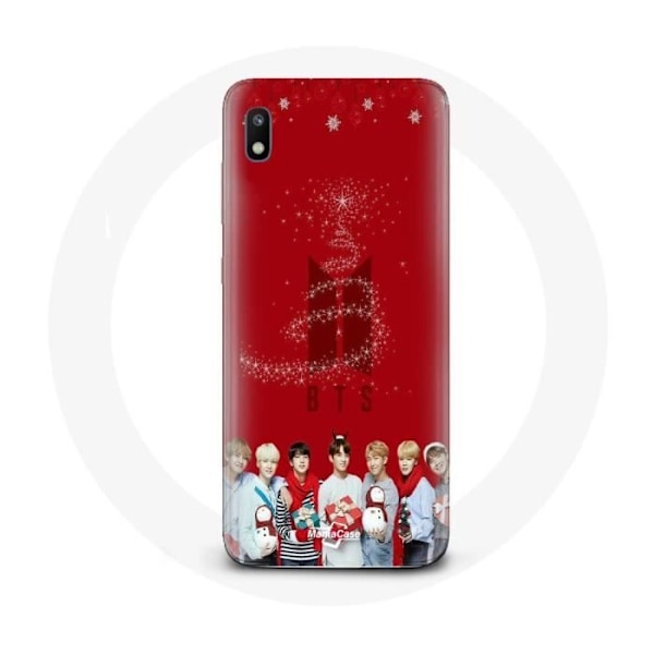 Mobilskal för Samsung Galaxy A10 BTS Bangtan Boys Röd Bakgrund Julklapp 2023