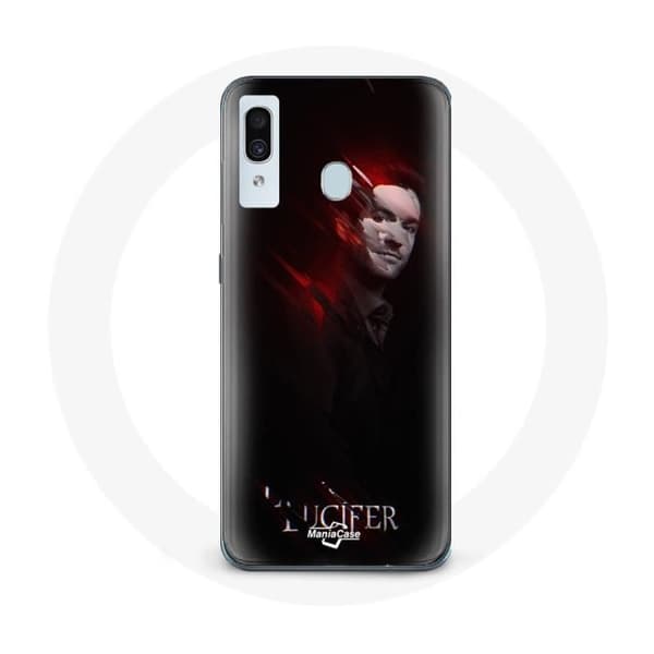 Samsung Galaxy A40 Lucifer-sarjan musta taustakotelo